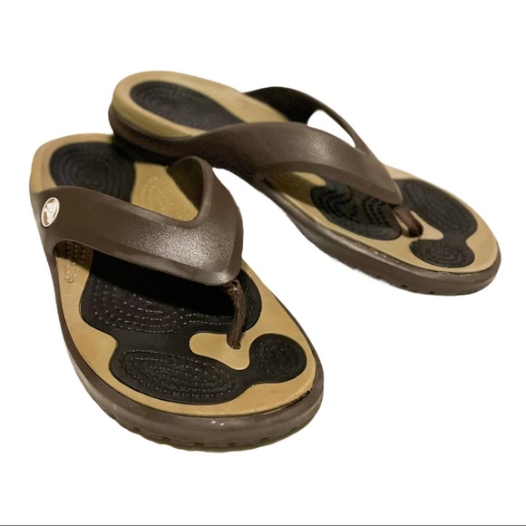 CROCS Shoes - 💰CLEARANCE!💰 Crocs Unisex Brown Thong Flip Flops
